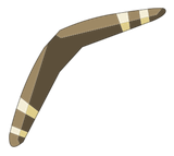 Boomerang du Warko Marron