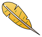 Plume de Piou Jaune