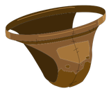 Slip en cuir de Cochon de Lait