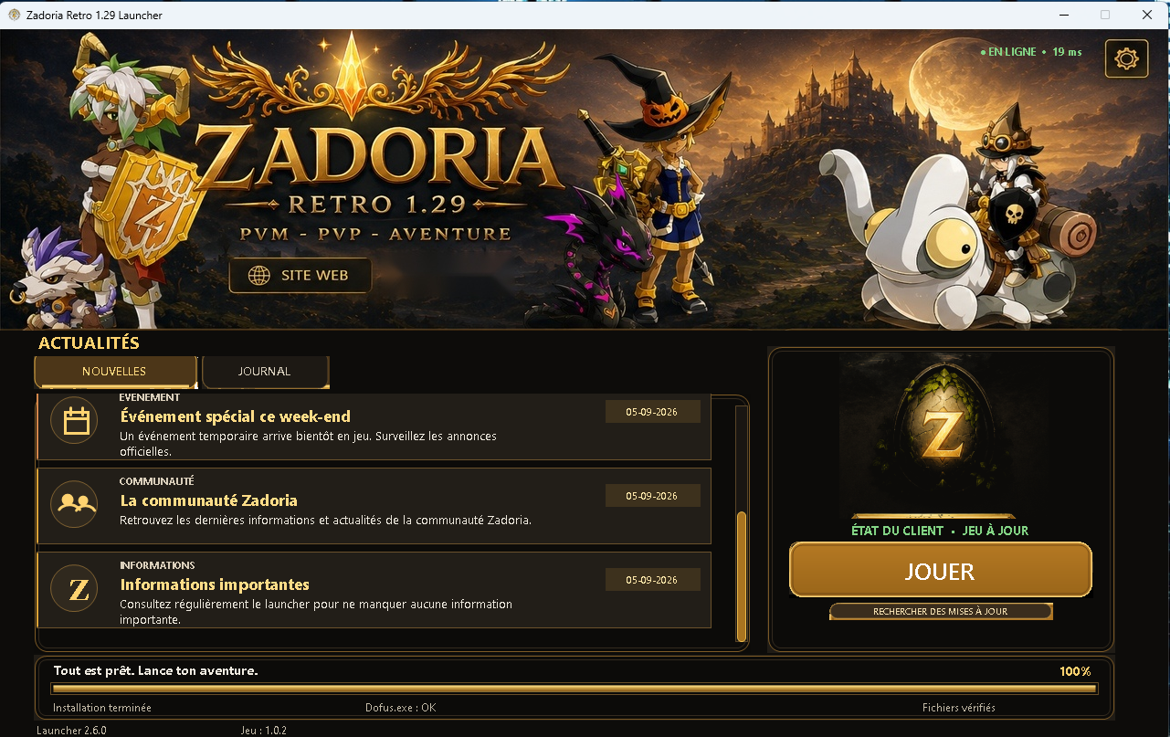 Uplaucher V1 Site web Lancé , Serveur ' EN LIGNE !